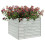 Berkfield Garden Raised Bed 100x100x77 cm Galvanized Steel Silver 3