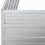 Berkfield Garden Raised Bed 100x100x77 cm Galvanized Steel Silver 5