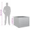 Berkfield Garden Raised Bed 100x100x77 cm Galvanized Steel Silver 7