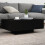 Berkfield Coffee Table with LED Lights Black 85x55x31 cm 1