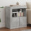 Berkfield Sideboard with LED Lights Concrete Grey 60.5x37x67 cm 1