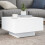 Berkfield Coffee Table with LED Lights White 55x55x31 cm 1