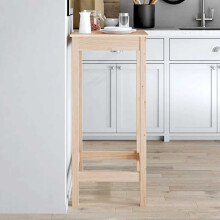 Berkfield Bar Table 50x50x110 cm Solid Wood Pine