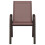 Berkfield Stackable Garden Chairs 2 pcs Brown Textilene Fabric 4