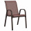 Berkfield Stackable Garden Chairs 2 pcs Brown Textilene Fabric 5