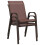 Berkfield Stackable Garden Chairs 2 pcs Brown Textilene Fabric 8