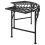 Berkfield Tree Bench 113 cm Black Steel 4