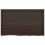 Berkfield Bathroom Countertop Dark Brown 100x60x(2-4) cm Treated Solid Wood 4