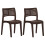 Berkfield Garden Chairs 2 pcs Mocha Polypropylene 2