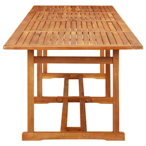 Berkfield Garden Dining Table 280x90x75 cm Solid Acacia Wood 2