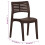 Berkfield Garden Chairs 2 pcs Mocha Polypropylene 9