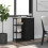 Berkfield Sideboard Black 70x30x80 cm Engineered Wood 1