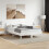 Berkfield Bed Frame without Mattress White 135x190 cm Double Solid Wood Pine 1