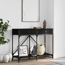Berkfield Console Table Black 100x39x78.5 cm Engineered Wood