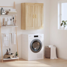 Berkfield Wall Mounted Cabinet Sonoma Oak 69.5x34x90 cm Engineered Wood