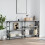 Berkfield Console Table Grey Sonoma 150x29x76.5 cm Engineered Wood 1