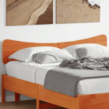 Berkfield Headboard Wax Brown 140 cm Solid Wood Pine