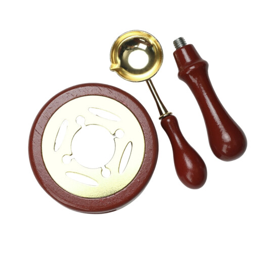 Simple Operations Sealing Wax Stamps Set Includes-Dark red