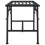 Berkfield Tree Bench 110 cm Black Steel 4