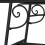 Berkfield Tree Bench 110 cm Black Steel 5