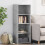 Berkfield Highboard Concrete Grey 45x41x124 cm Engineered Wood 1