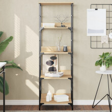Berkfield Bookshelf Sonoma Oak 50x33x153 cm Engineered Wood