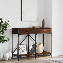 Berkfield Console Table Brown Oak 100x39x78.5 cm Engineered Wood