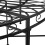 Berkfield Round Tree Bench ò160 cm Black Steel 5