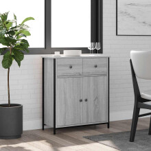 Berkfield Sideboard Grey Sonoma 70x30x80 cm Engineered Wood