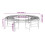 Berkfield Round Tree Bench ò160 cm Black Steel 6