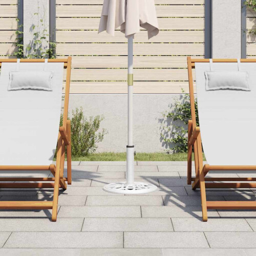 Berkfield Umbrella Base White 40x40x32 cm Cast Iron 2