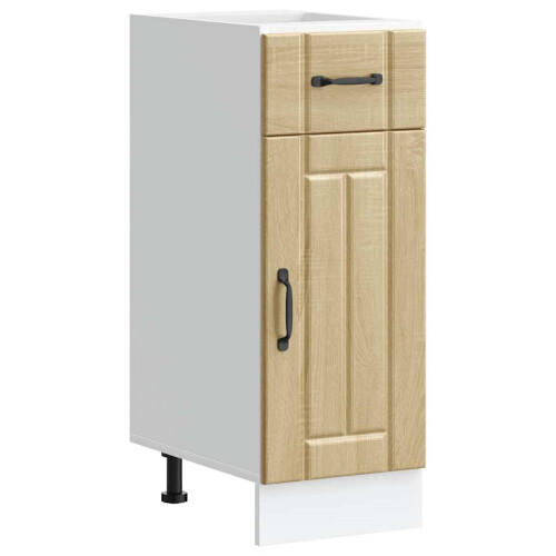 Berkfield Kitchen Base Cabinet Lucca Sonoma Oak Engineered Wood