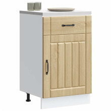 Berkfield Kitchen Base Cabinet Lucca Sonoma Oak Engineered Wood