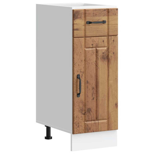 Berkfield Kitchen Base Cabinet Lucca Old Wood Engineered Wood