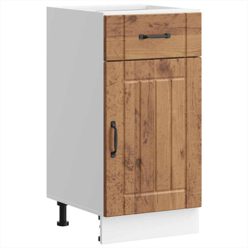 Berkfield Kitchen Base Cabinet Lucca Old Wood Engineered Wood