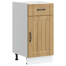 Berkfield Kitchen Base Cabinet Lucca Artisan Oak Engineered Wood