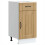 Berkfield Kitchen Base Cabinet Lucca Artisan Oak Engineered Wood 1