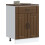Berkfield Kitchen Base Cabinet Lucca Brown Oak Engineered Wood 1