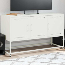 Berkfield TV Cabinet White 100.5x39x60.5 cm Steel