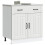 Berkfield Kitchen Base Cabinet Lucca White Engineered Wood 1