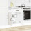 Berkfield Kitchen Base Cabinet Lucca White Engineered Wood 1