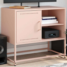 Berkfield TV Cabinet Pink 68x39x60.5 cm Steel