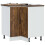 Berkfield Kitchen Corner Base Cabinet Lucca Smoked Oak Engineered Wood 1