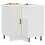 Berkfield Kitchen Corner Base Cabinet Lucca High Gloss White Engineered Wood 1