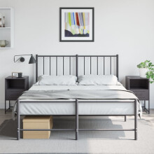 Berkfield Bedside Cabinets 2 pcs Black 36x39x60.5 cm Steel