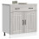Berkfield Kitchen Base Cabinet Lucca Grey Sonoma Engineered Wood 1