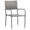 Berkfield Garden Dining Chairs 6 pcs Stackable Grey Poly Rattan 2