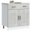 Berkfield Kitchen Base Cabinet Lucca Concrete Grey Engineered Wood 1