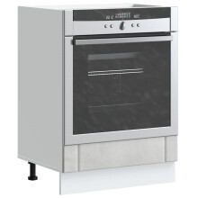 Berkfield Oven Cabinet Lucca Concrete Grey Engineered Wood