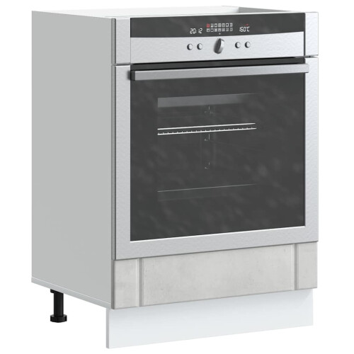 Berkfield Oven Cabinet Lucca Concrete Grey Engineered Wood